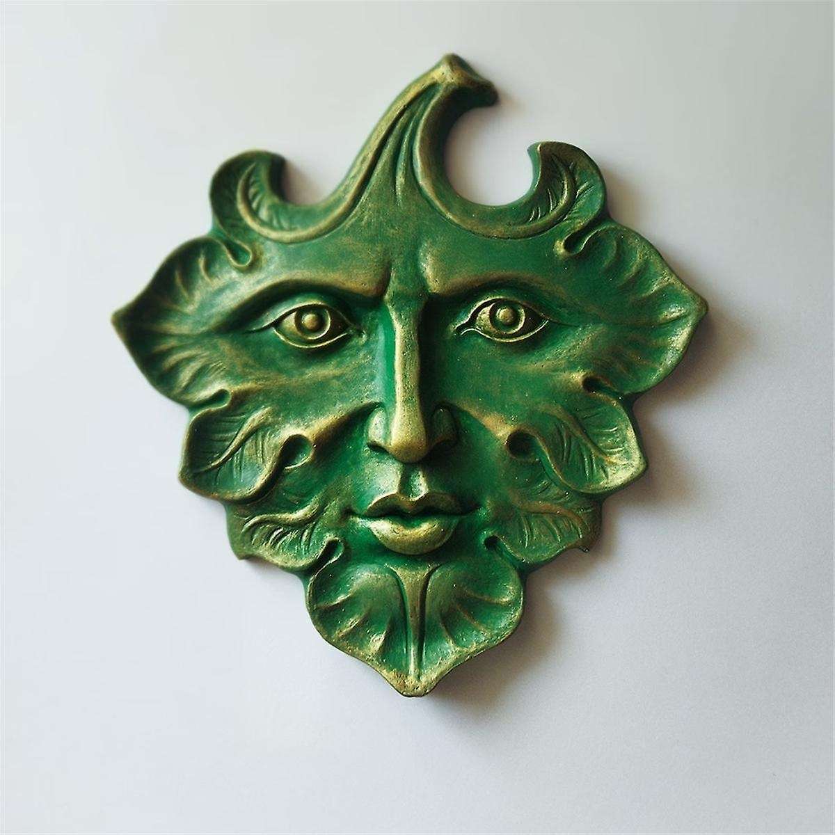 The Green Man Wall Art Sculpture Premium Quality Cast Iron Wall Plaque,the Green Man,Spring,Fantasy