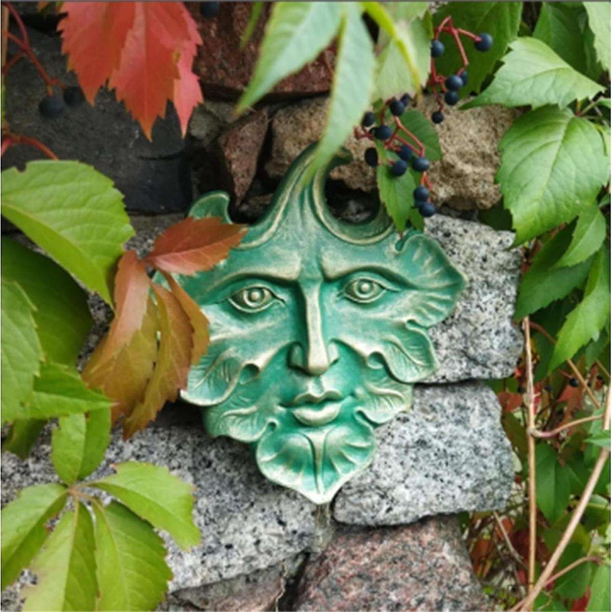 The Green Man Wall Art Sculpture Premium Quality Cast Iron Wall Plaque,the Green Man,Spring,Fantasy