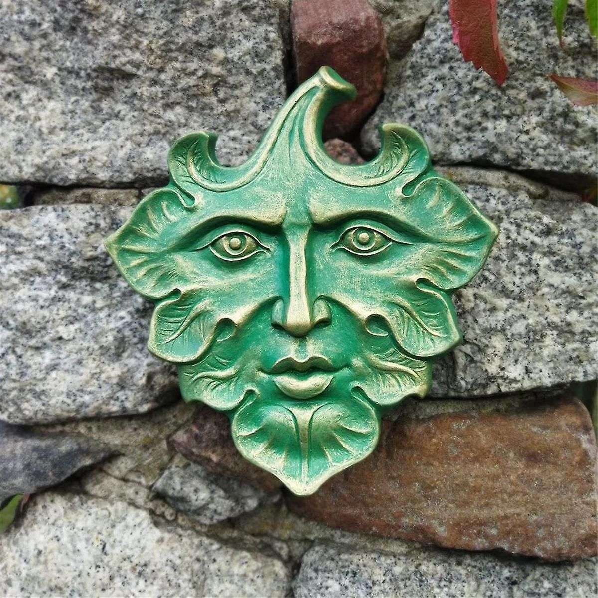 The Green Man Wall Art Sculpture Premium Quality Cast Iron Wall Plaque,the Green Man,Spring,Fantasy