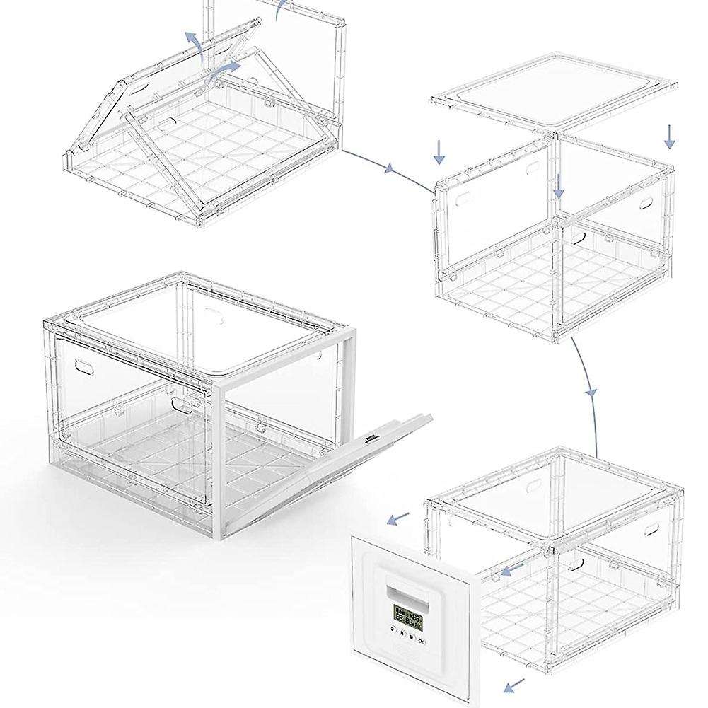 Timed Lock Box for Medication Safe, Medicine Lock Box with Timer, Clear Lockable Storage Box Safety