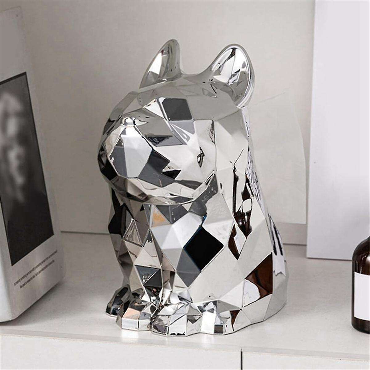 Tissue Box Cover French Bulldog Shaped Facial Tissue Dispenser Paper Cover for Bathroom Living Room