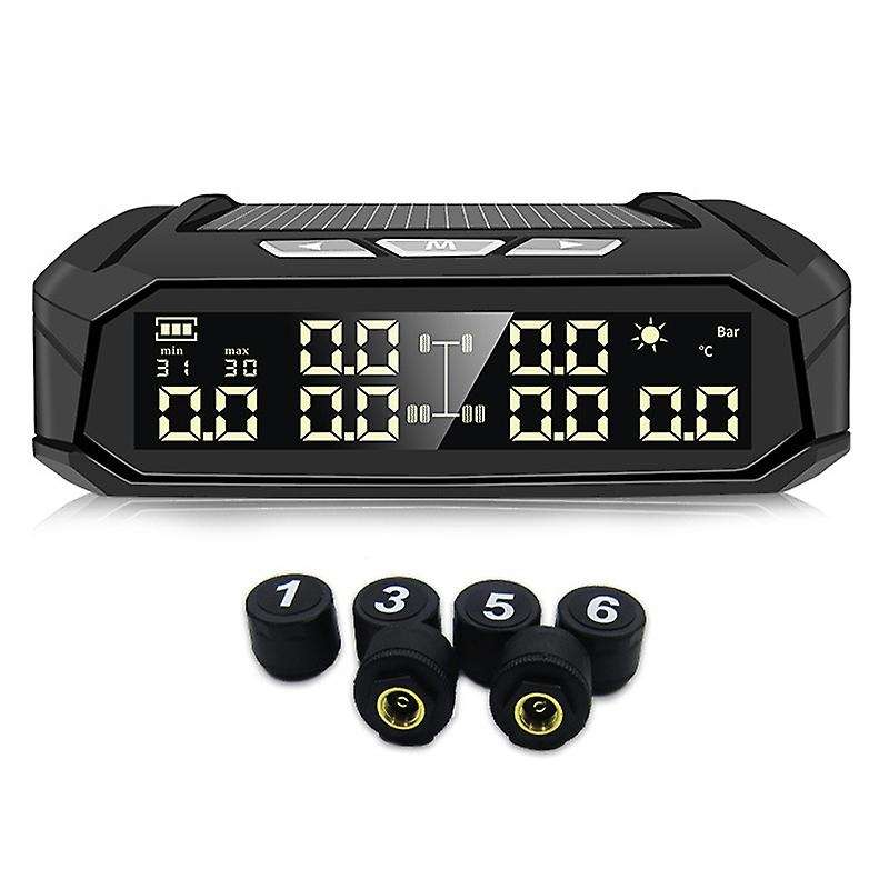 TPMS Car Tire Pressure Alarm Monitor System Tyre Temp Digital Display Auto Security Alarm Systems wi
