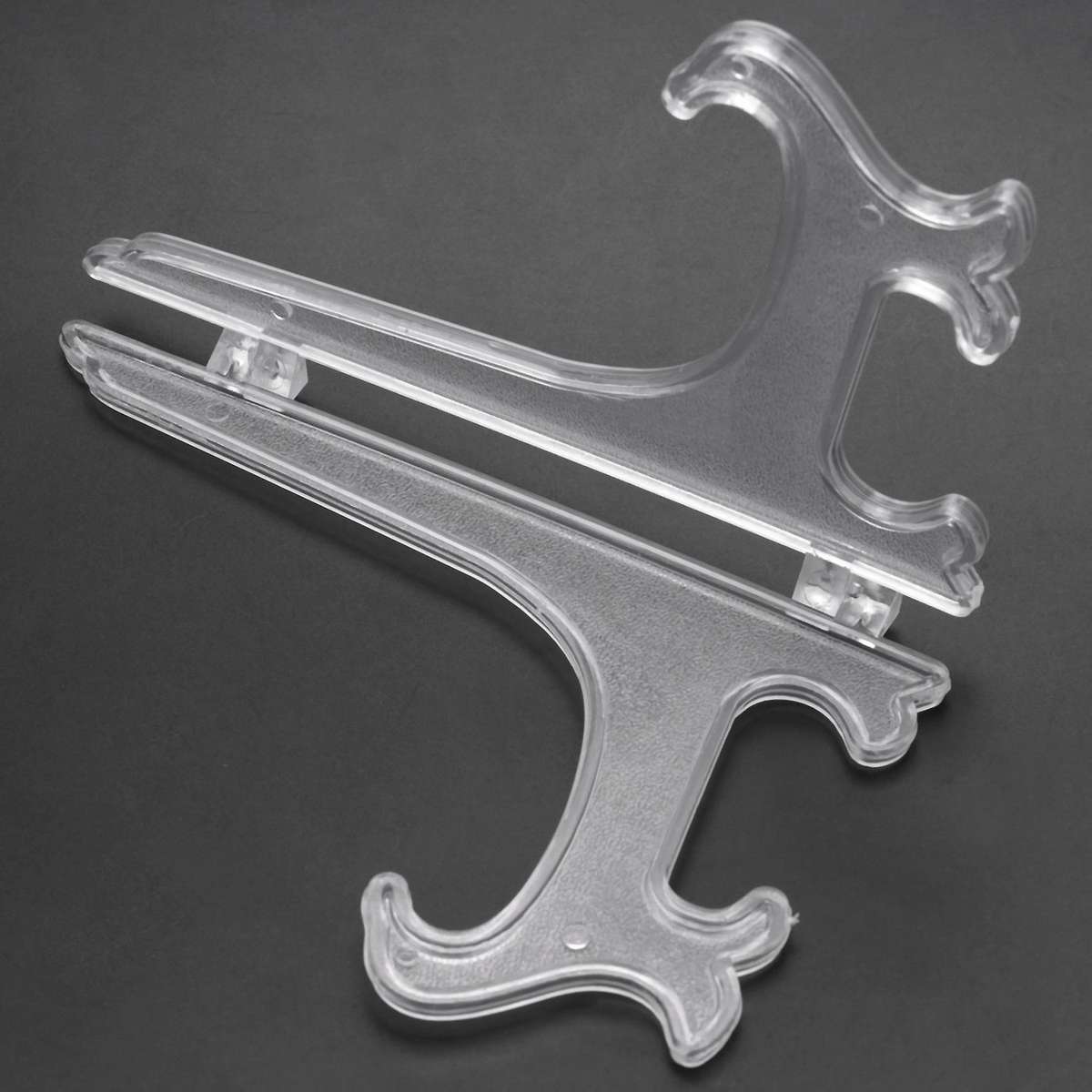 Transparent 7" Display Easel Stand Plate Bowl Picture Frame Photo Pedestal Holder