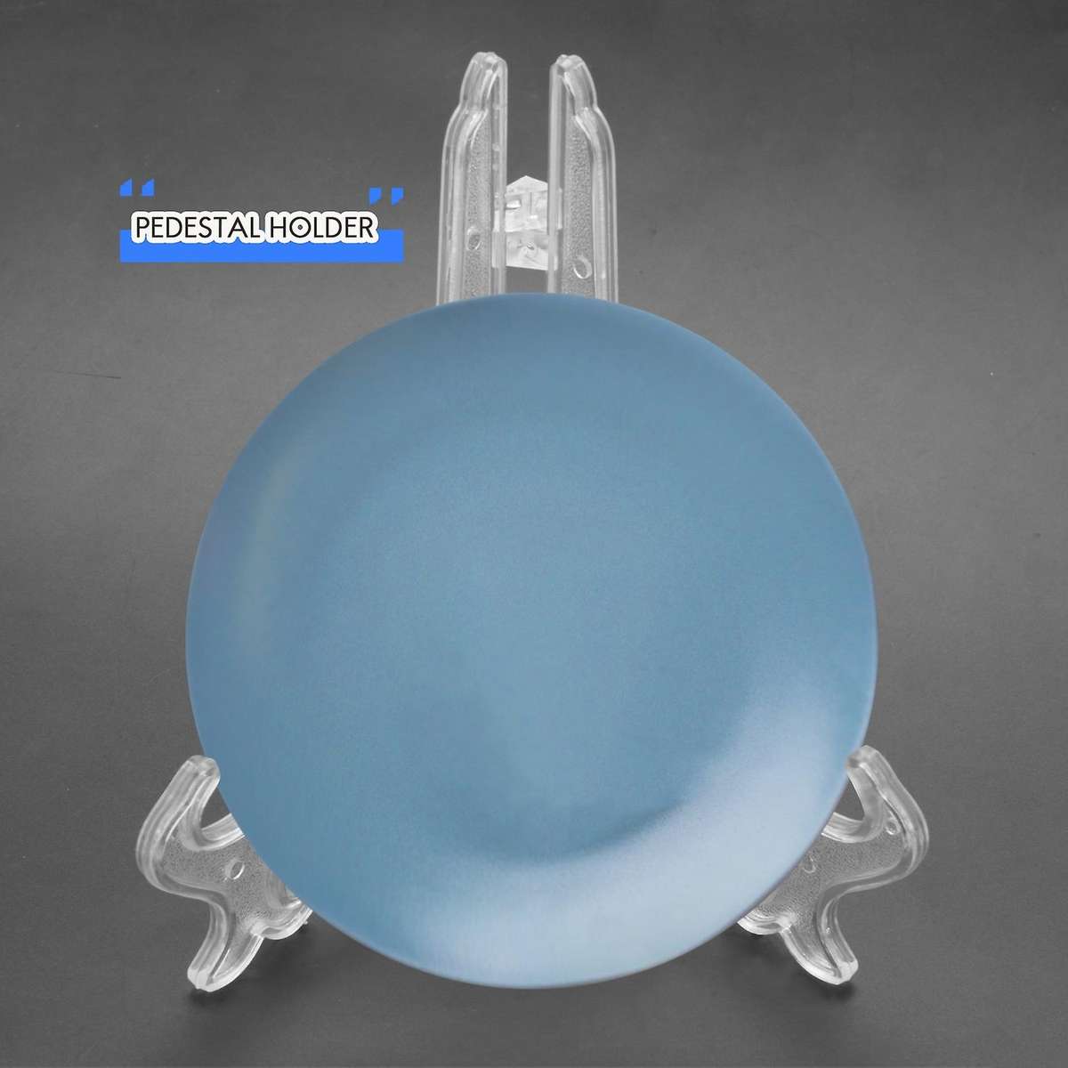 Transparent 7" Display Easel Stand Plate Bowl Picture Frame Photo Pedestal Holder