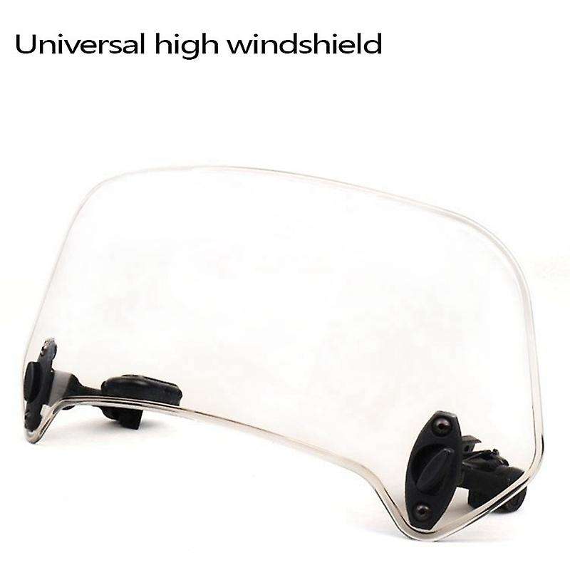 Transparent Color Universal Motorcycle Adjustable Wind Screen Extension Windshield Spoiler Deflector