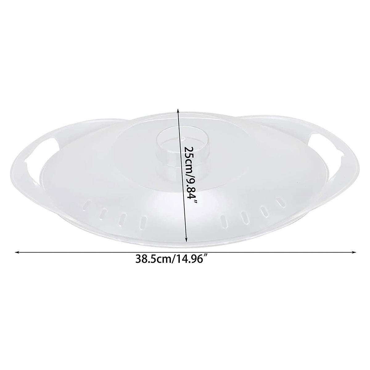 Transparent Steaming Pan Cover for TM6, TM5, TM31 Universal Replacement Lid for Food Processors in
