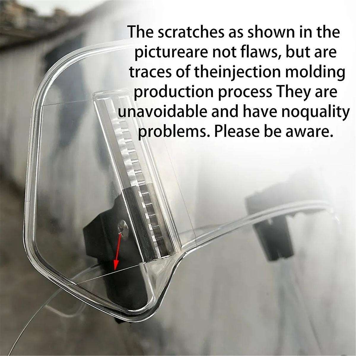 Transparent Universal Motorcy Windshield Extension Adjustable Spoiler for 300x195x155mm