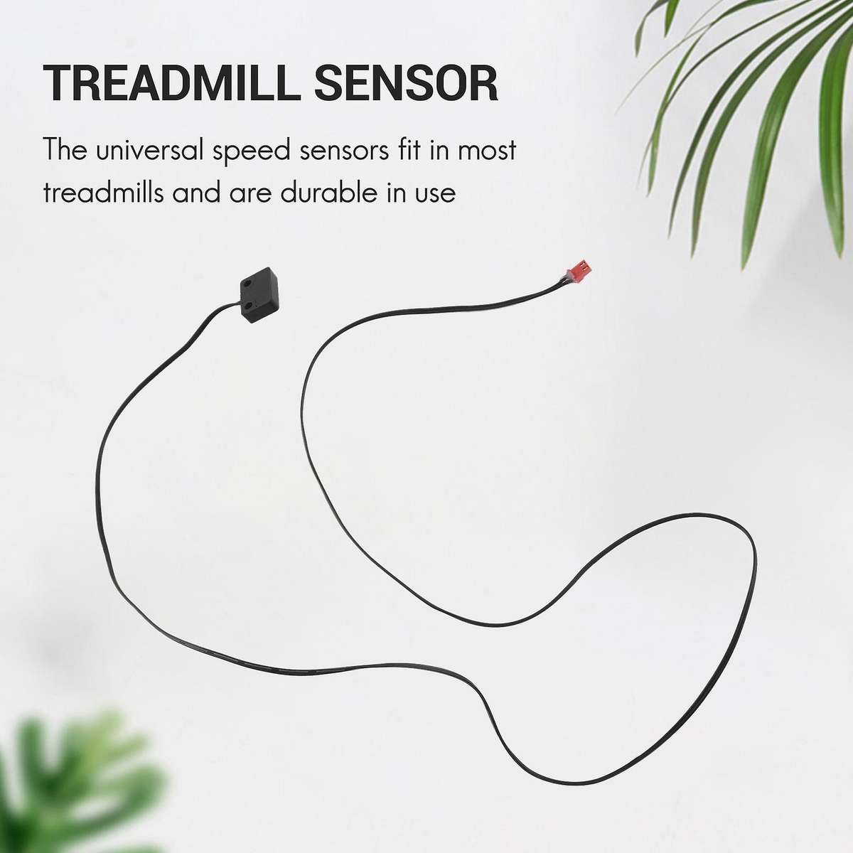 Treadmill Speed Sensor Cable 2 Pin Light Sensor Tachometer Magnetic Induction Speed Sensor for Tread
