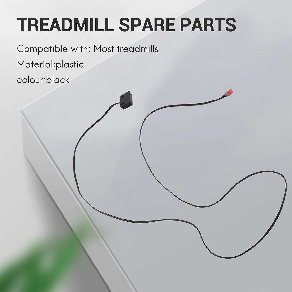 Treadmill Speed Sensor Cable 2 Pin Light Sensor Tachometer Magnetic Induction Speed Sensor for Tread