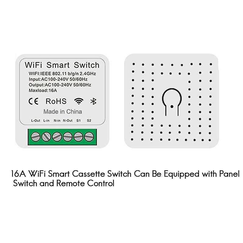 Tuya 16a Wifi Mini Smart Switch Diy Control Relay Timer for Smart Life Yandex