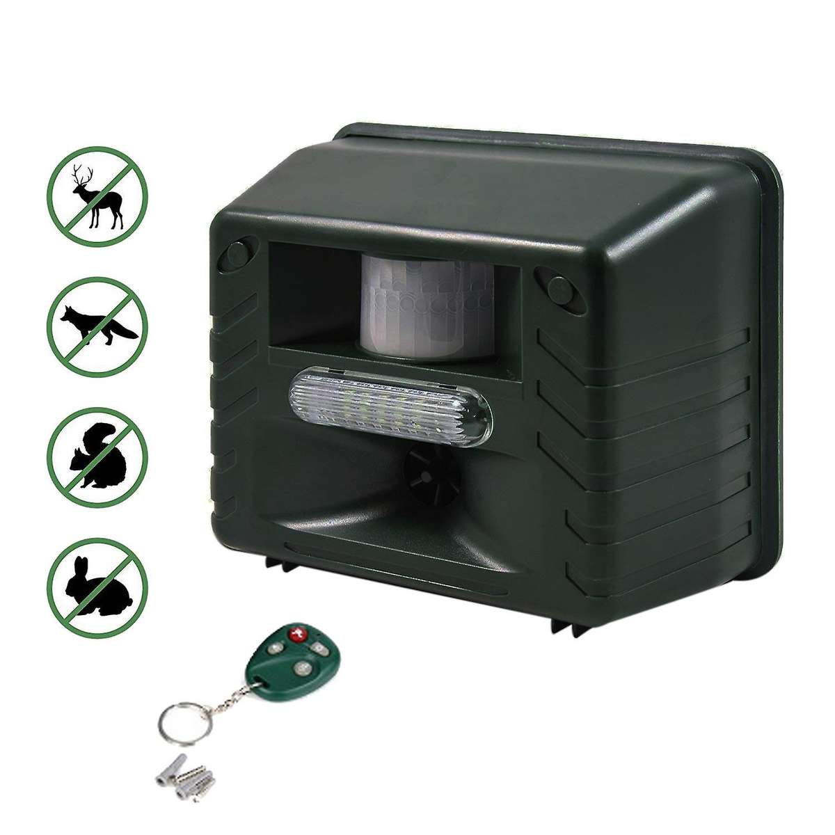 Ultrasonic Outdoor Animal Drive Strobe Led Light Repeller Drive Device with Remote Control for Deer,