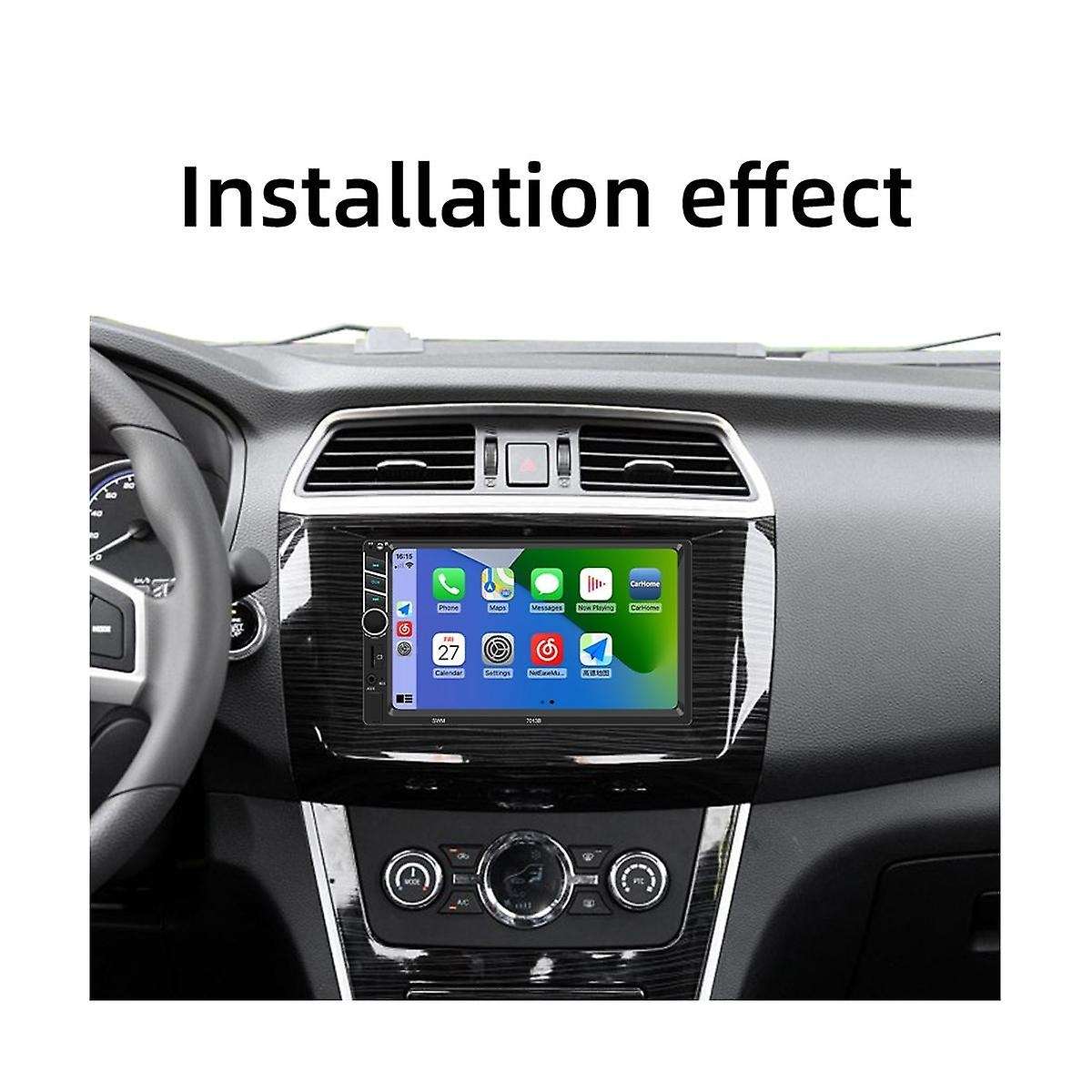 Universal 7inch Carplay Car Radio Hd Multimedia Touchscreen Mp5 Player Bluetooth Usb Fm Camera Mirr