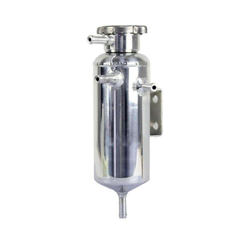 Universal Car Engine Radiator Cooling Water Aluminum Catch Can Coolant Tank Bottle Reservoir