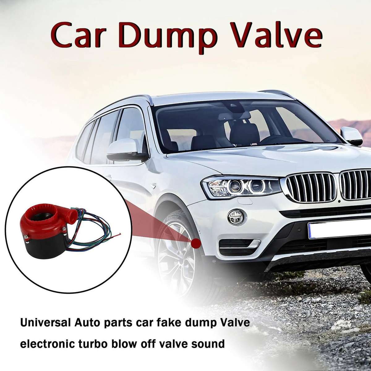 Universal Electronic Turbo Blow Off Valve Sound Electric Turbo Blow Off Analog Sound BOV Car Fake D