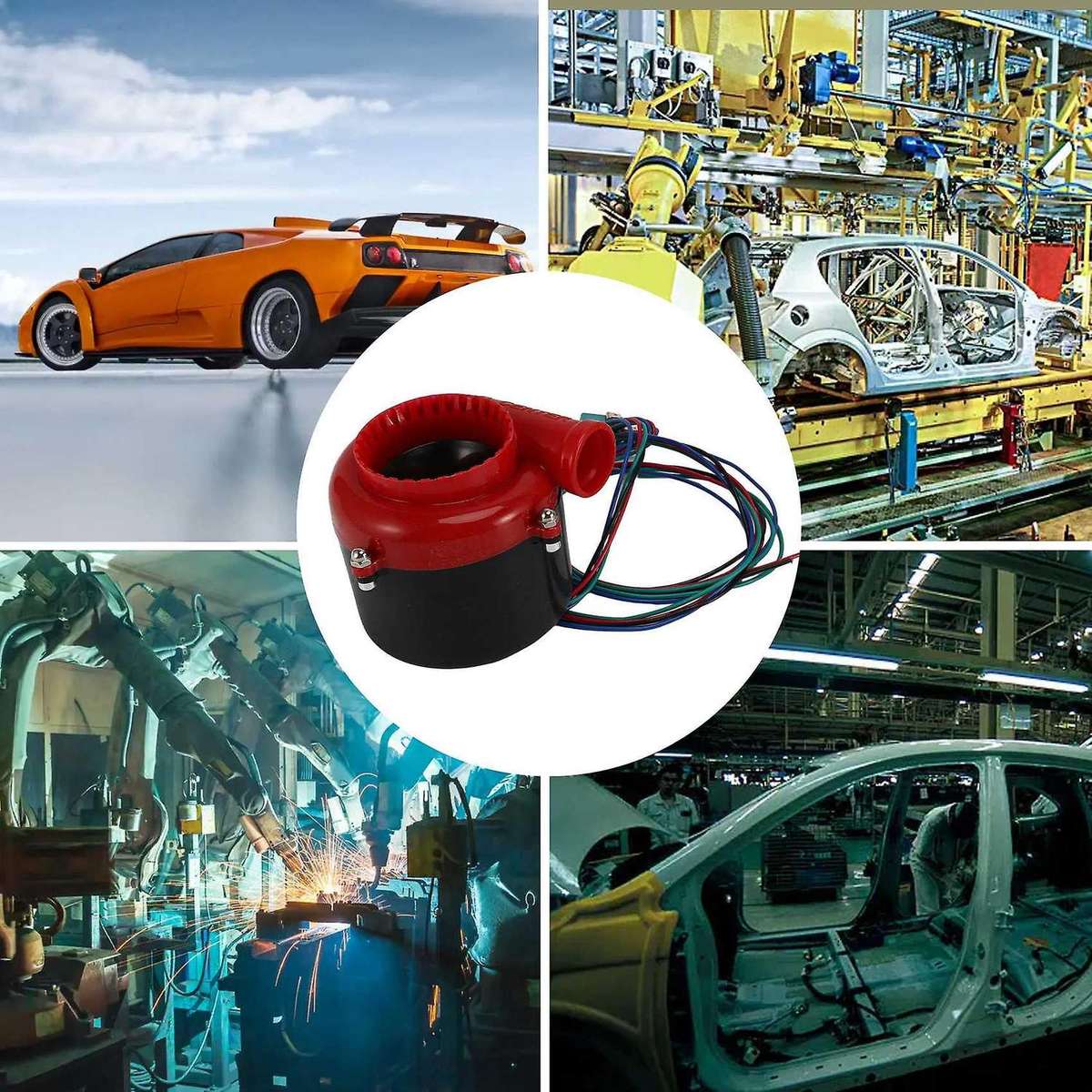 Universal Electronic Turbo Blow Off Valve Sound Electric Turbo Blow Off Analog Sound BOV Car Fake D