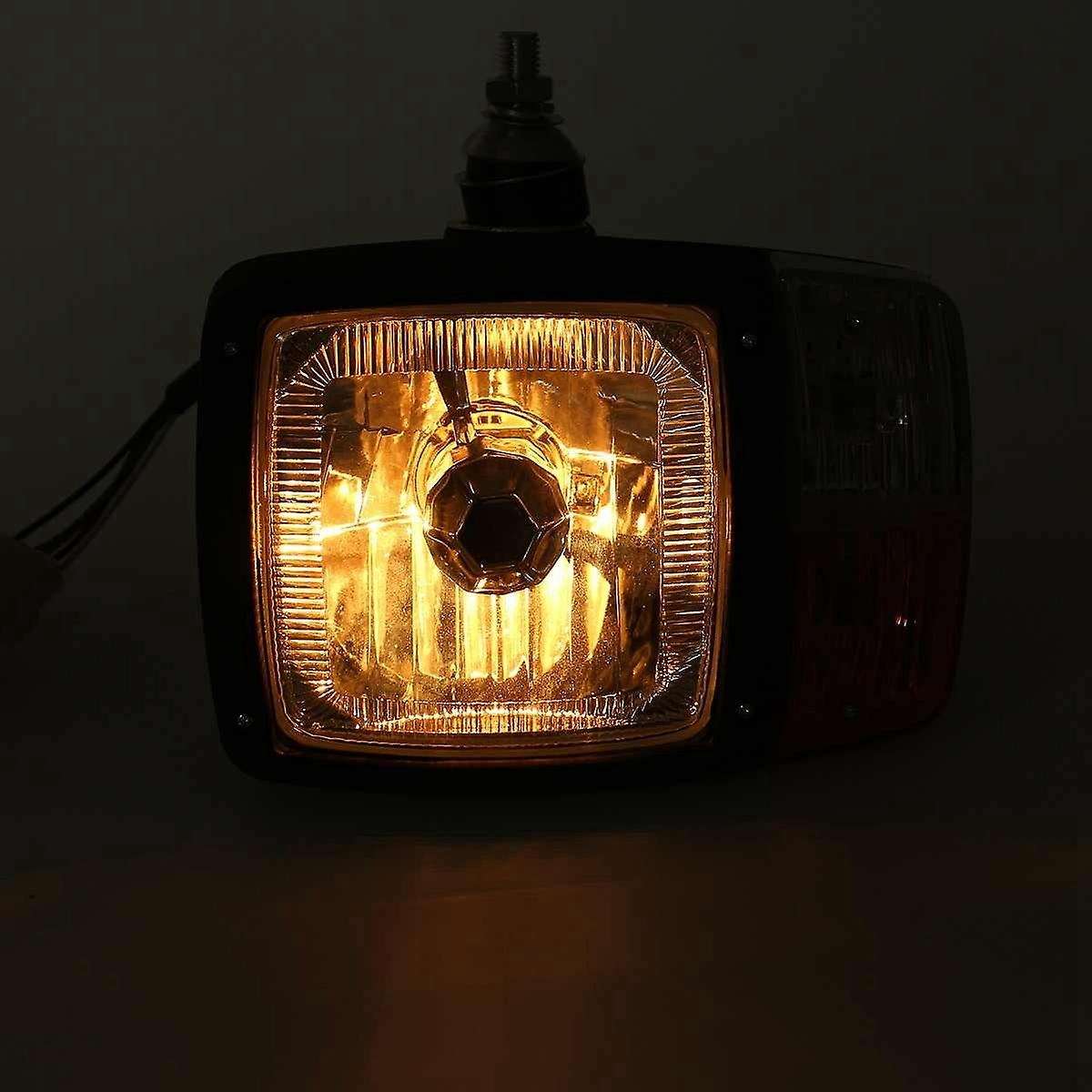 Universal LED Turn Signal Indicator Work Light Headlights,for Tractor Trailer Excavator Truck Right