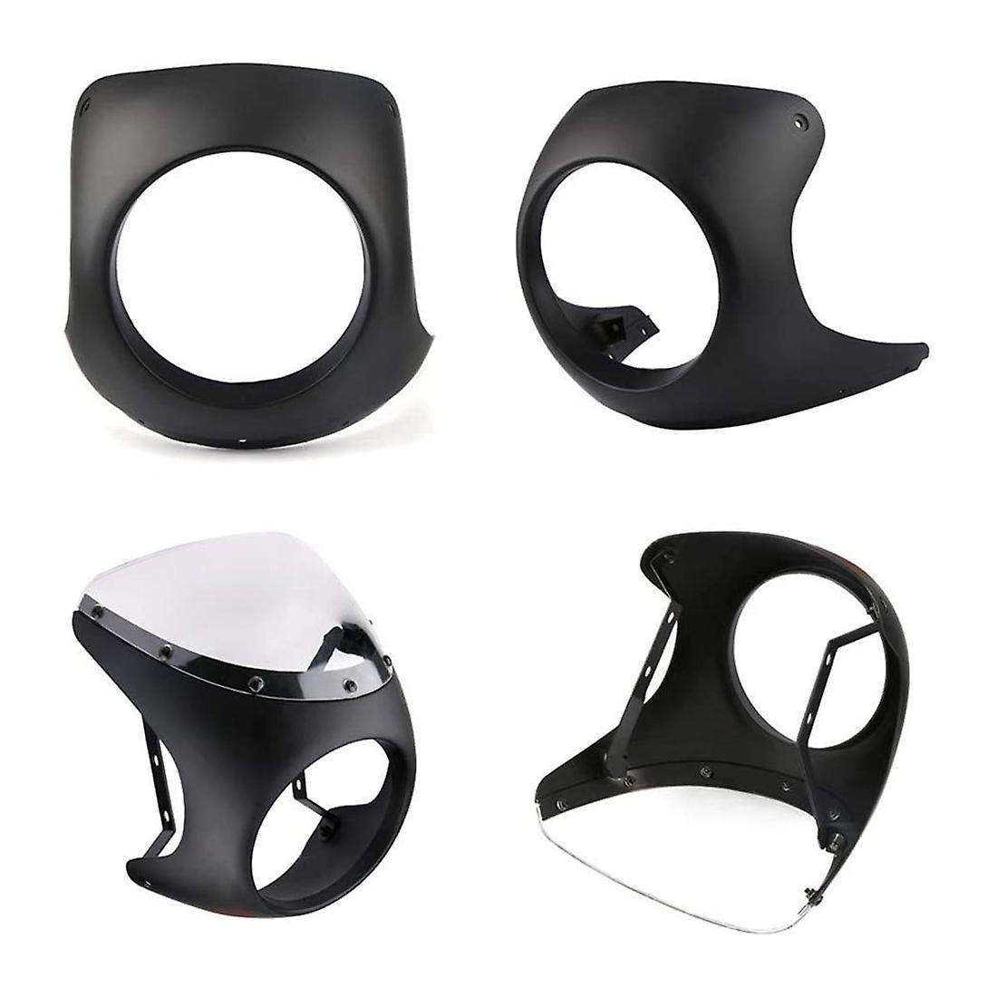 Universal Motorcycle Cafe Racer 7Inch Headlight Handlebar Fairing Windshield Kits for Sportster Bobb