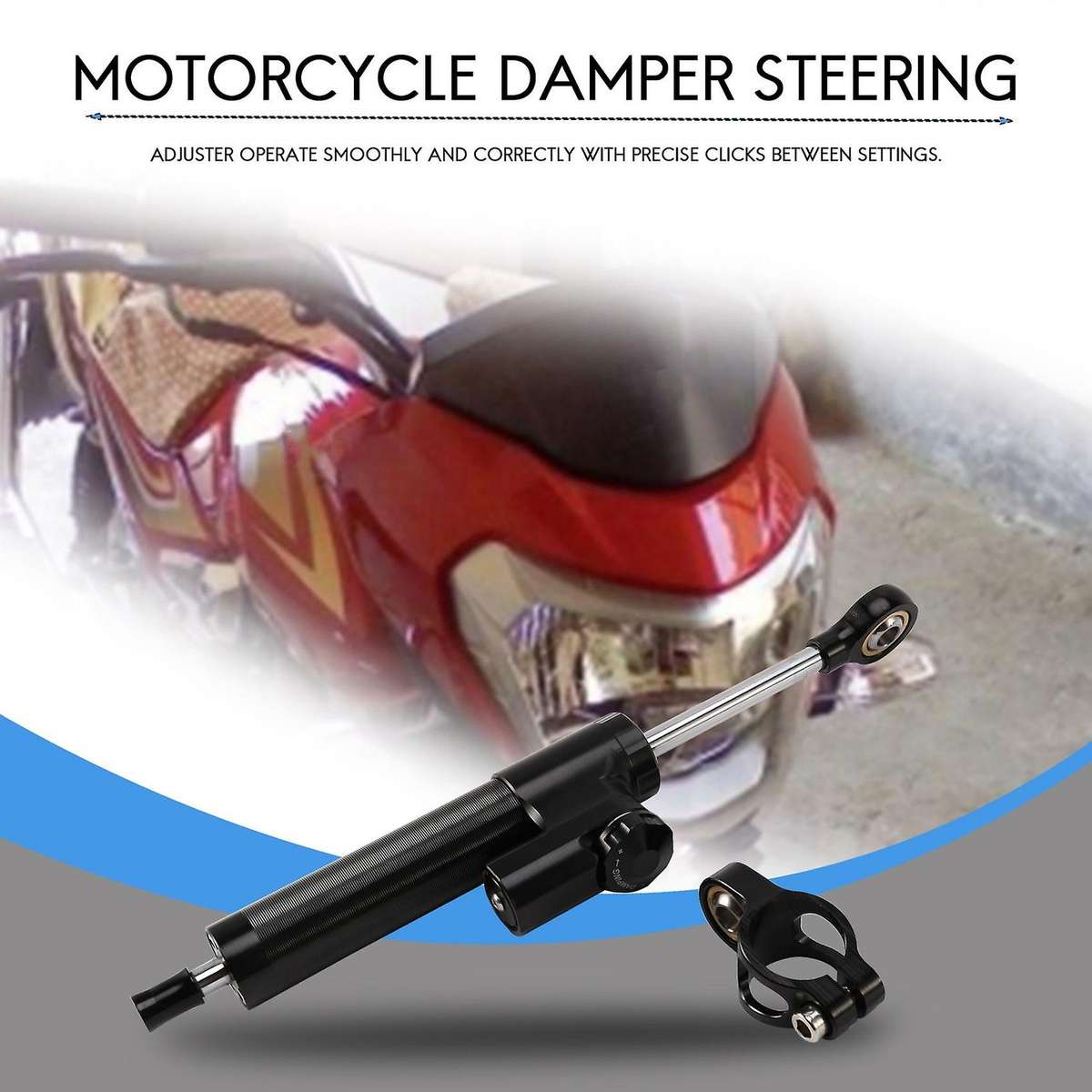 Universal Steering Damper Motorcycle Stabilizer Linear Reversed Safe Control for Mt09 Mt07 Yzf R1 R