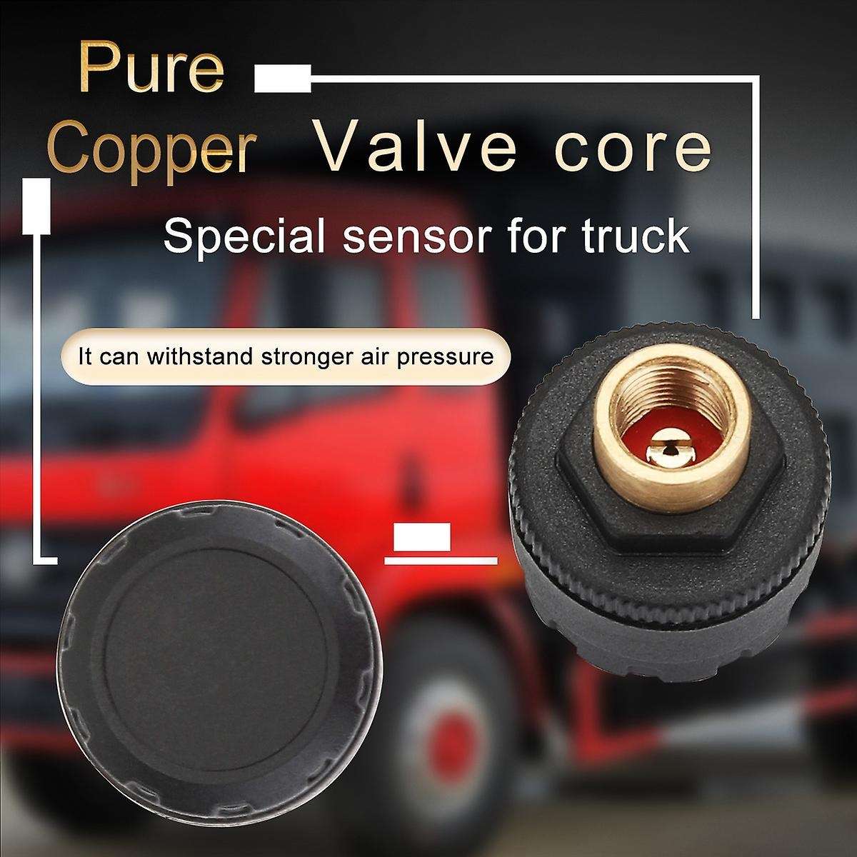 Universal TPMS Wireless Tire Pressure Monitoring System Solar Power LCD Display 6 External Sensor fo