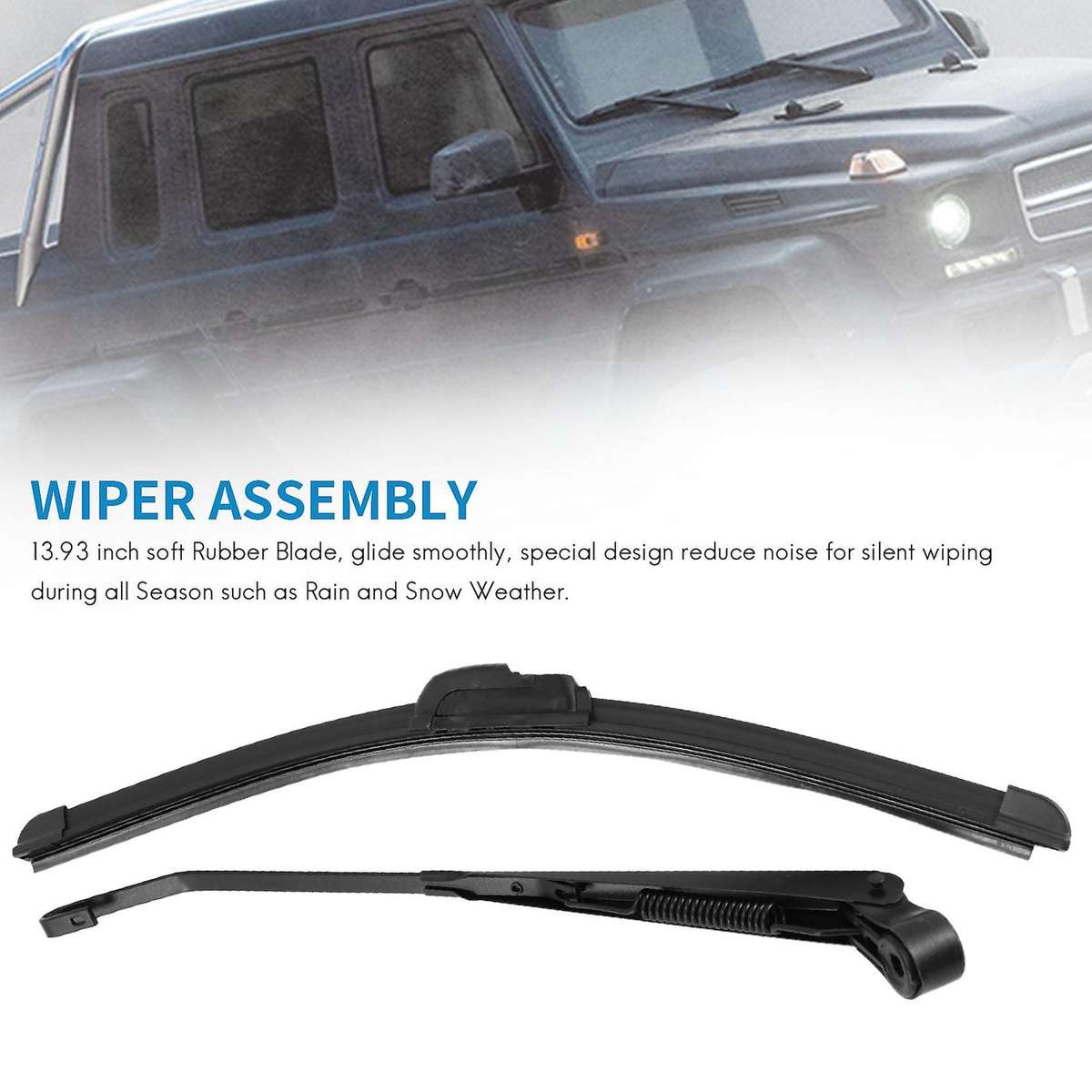 Universal Utv 12v Electric Windshield Wiper Kit for Rzr Can Am