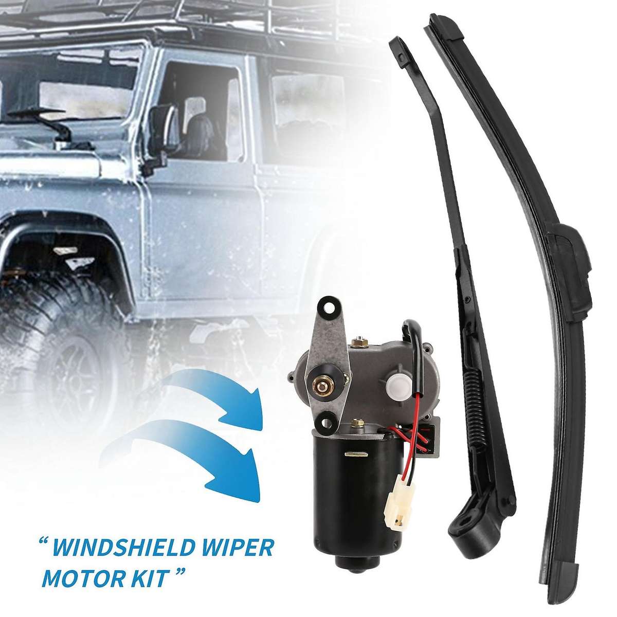 Universal UTV 12V Electric Windshield Wiper Kit for Polaris RZR Can Am