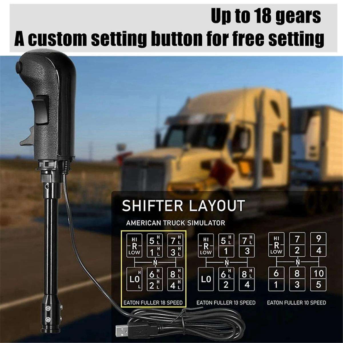 USB Shifter Knob for G29 G27 G25 TH8A High Low Gear Simulator PC USB Gearshift Knob