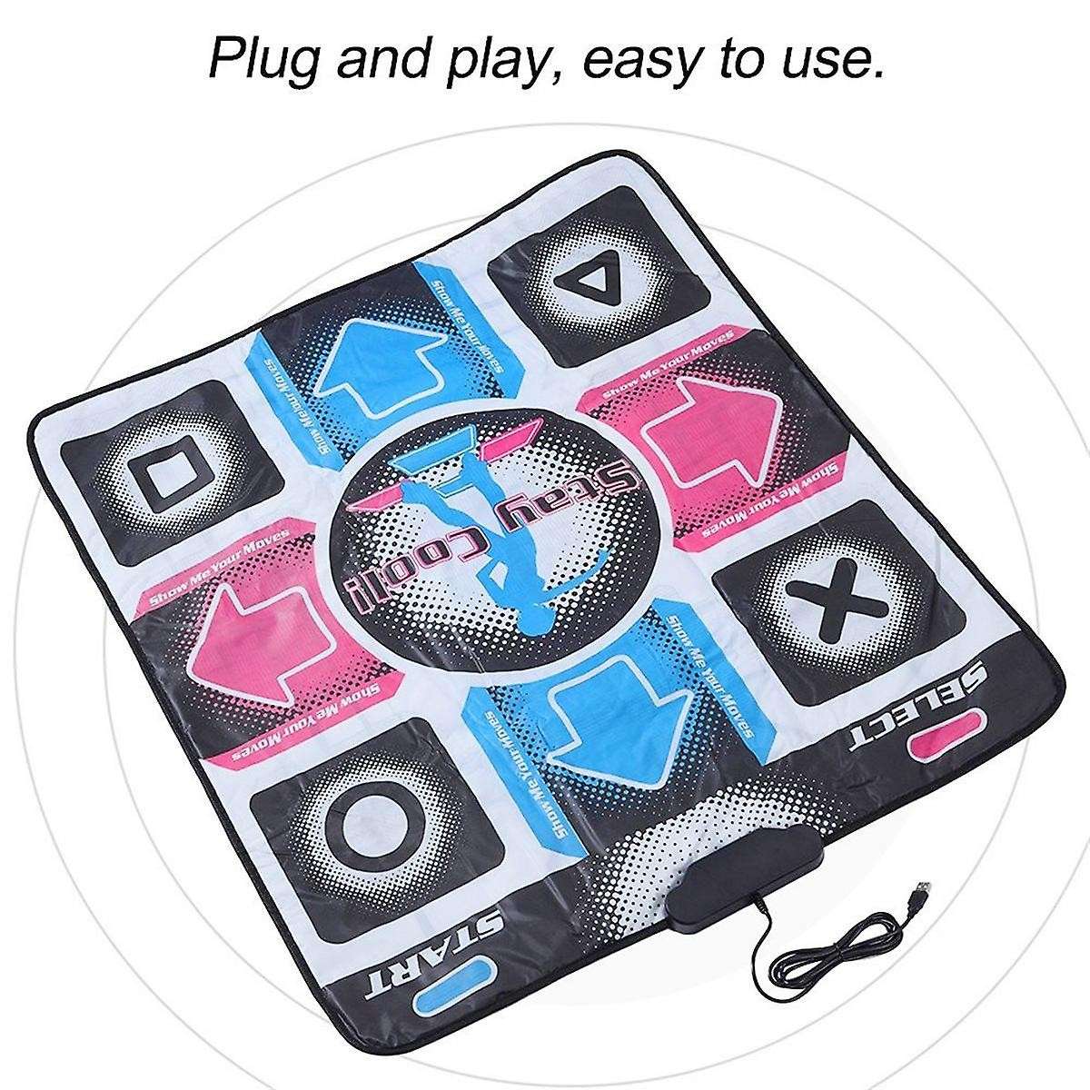 USB Wired Dance Mats 11Keys Dancing Game Step Pad HD Foot Print Dancer Blanket Dancer Blanket Equipm