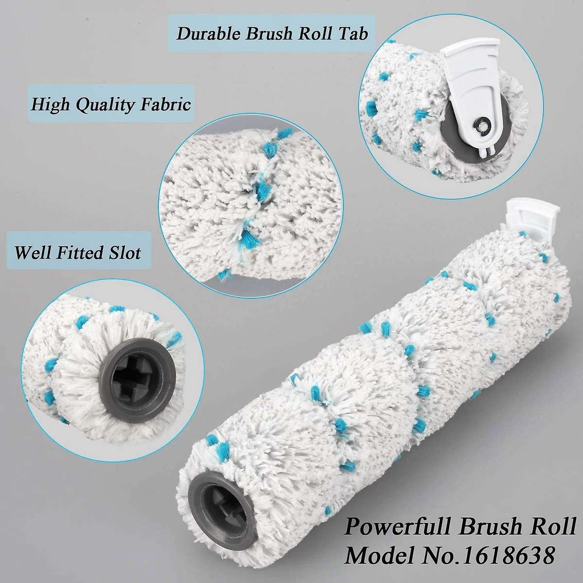 2 Hepa Filters+1 Brush Roll+1 Pet Brush Roll for Bissell Crosswave