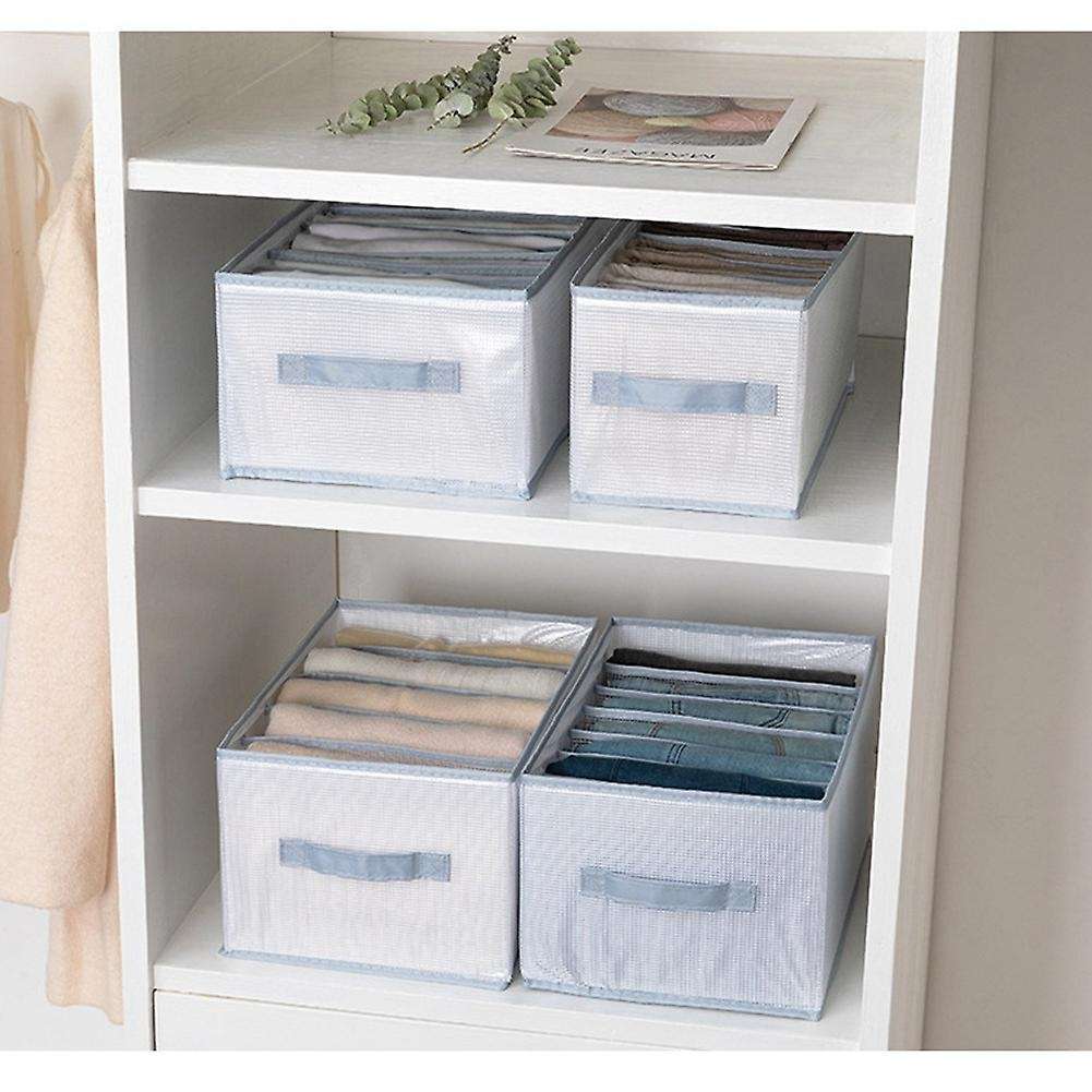 4pcs Wardrobe Clothes Organizer, Leggings Compartment Storage Box