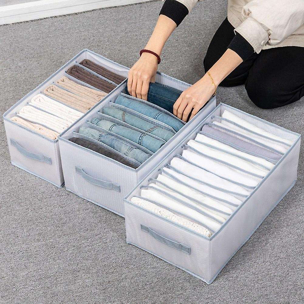 4pcs Wardrobe Clothes Organizer, Leggings Compartment Storage Box