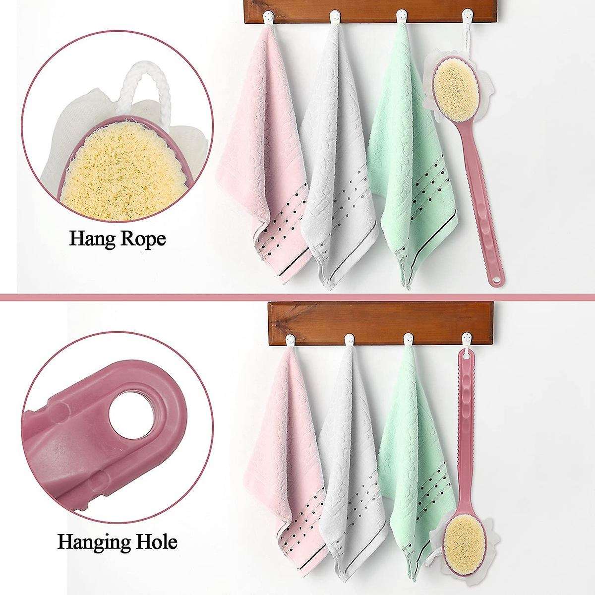 Soft Hair Long Handle Bath Brush Household Bath Ball Double-sided