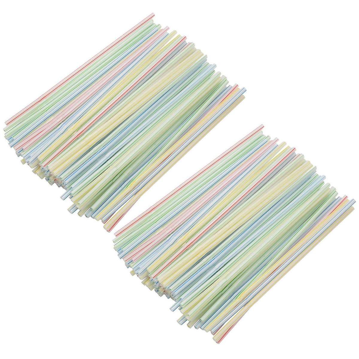 2000pcs Disposable Flexible Straws Plastic Drinking Supplies