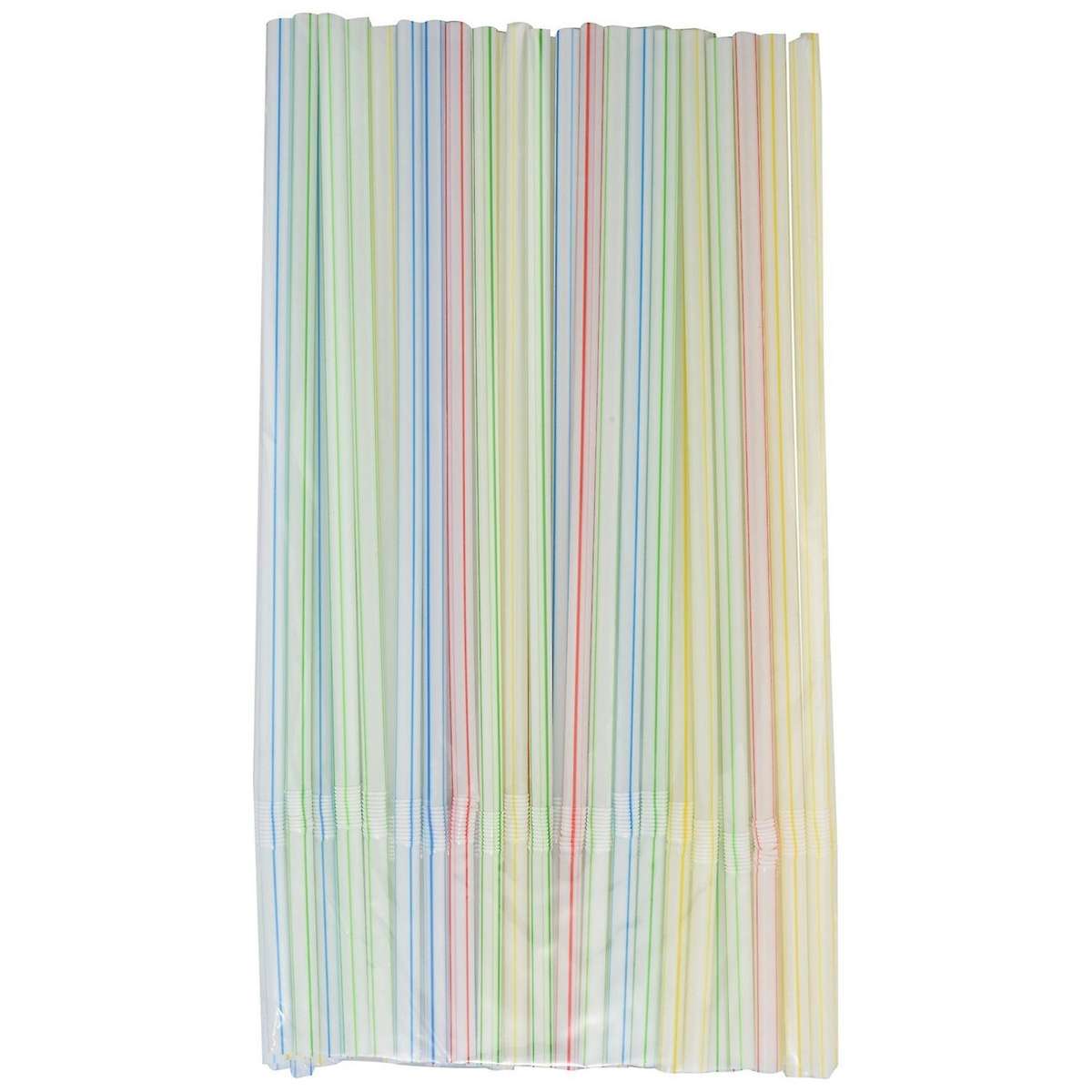 2000pcs Disposable Flexible Straws Plastic Drinking Supplies