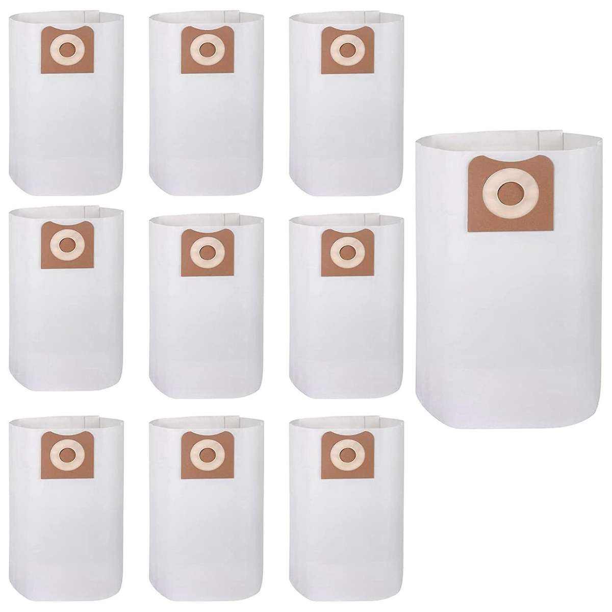 10 Pack Vf3502 High Efficiency Dust Bags for Ridgid 12 to 16 Gallon