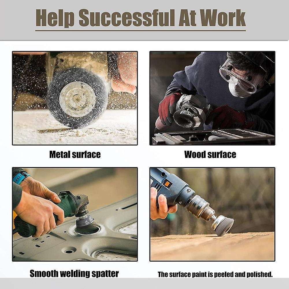 Drill Wire Wheel Cup Brush Set,hex Shank-for Drill Paint Rust Removal