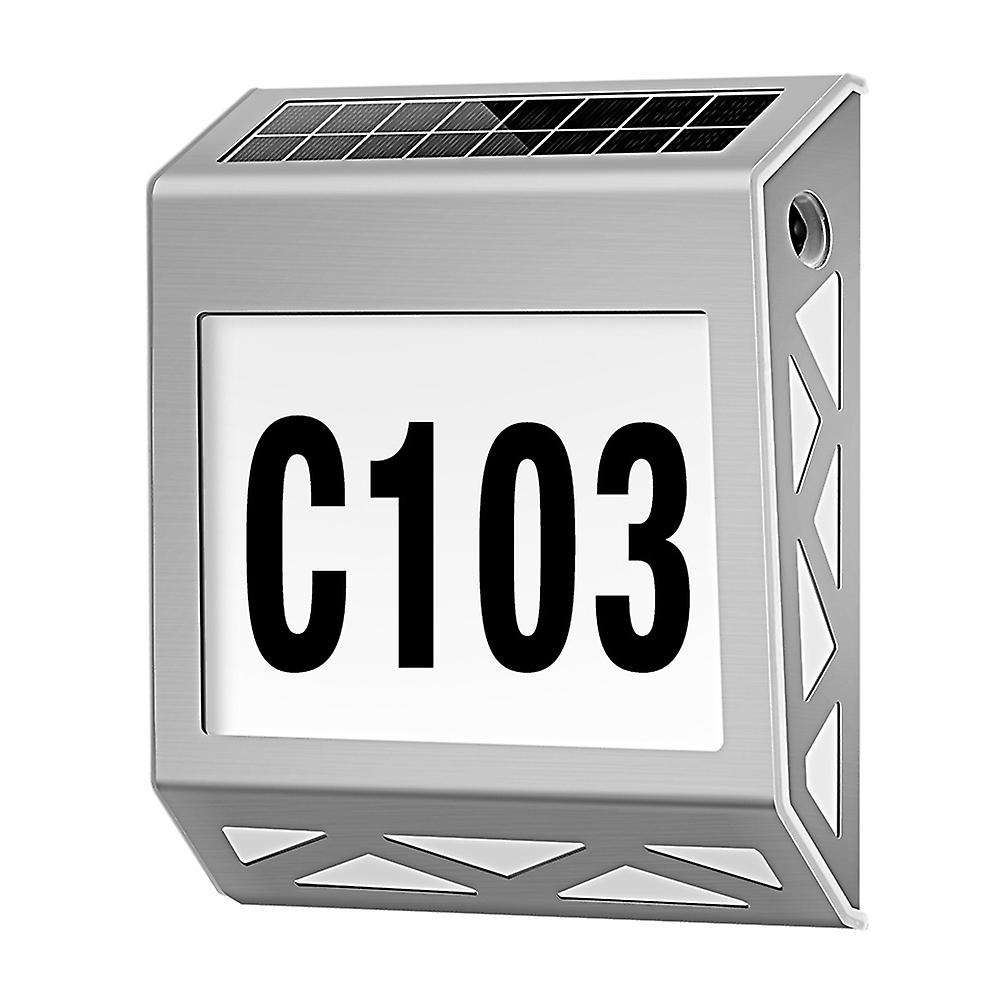 House Numbers Solar Powered Address Sign Illuminated for Home Yard