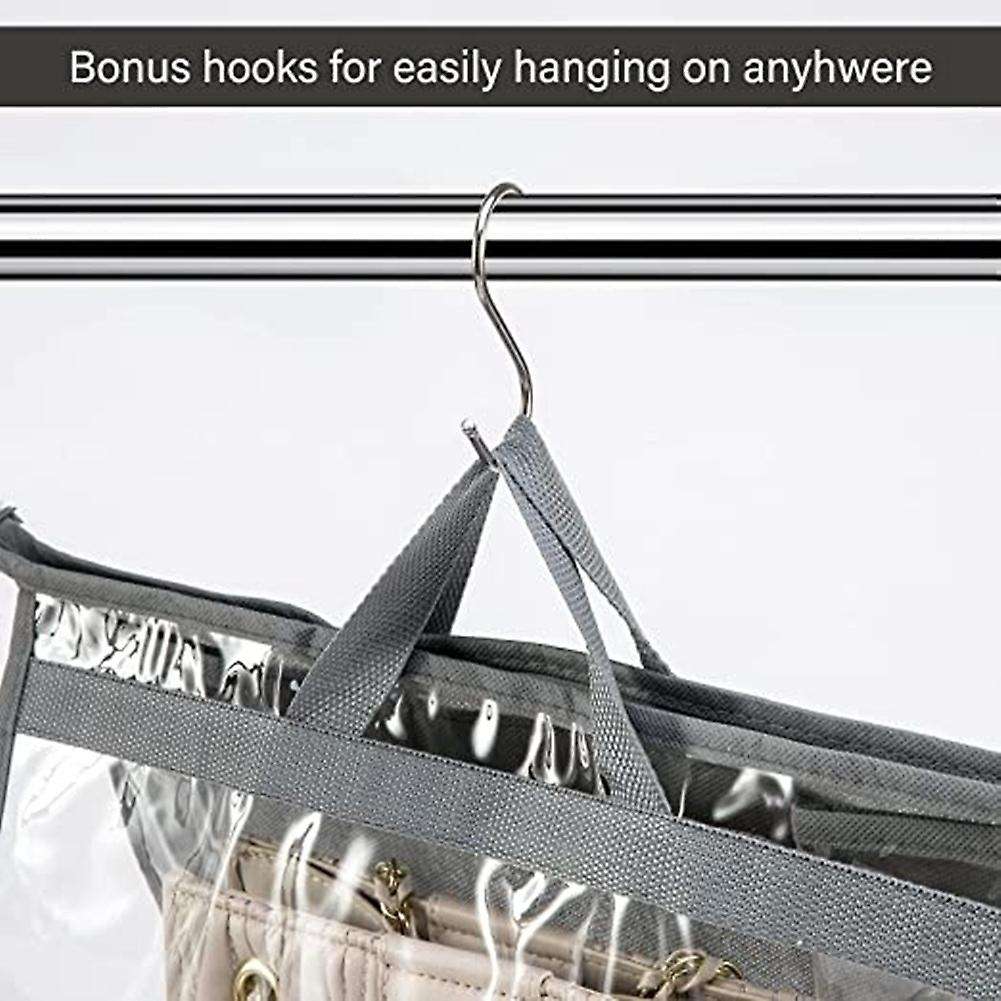 8 Pcs Handbag Dust Bags for Closet Small to Extra Large Zipper Bags