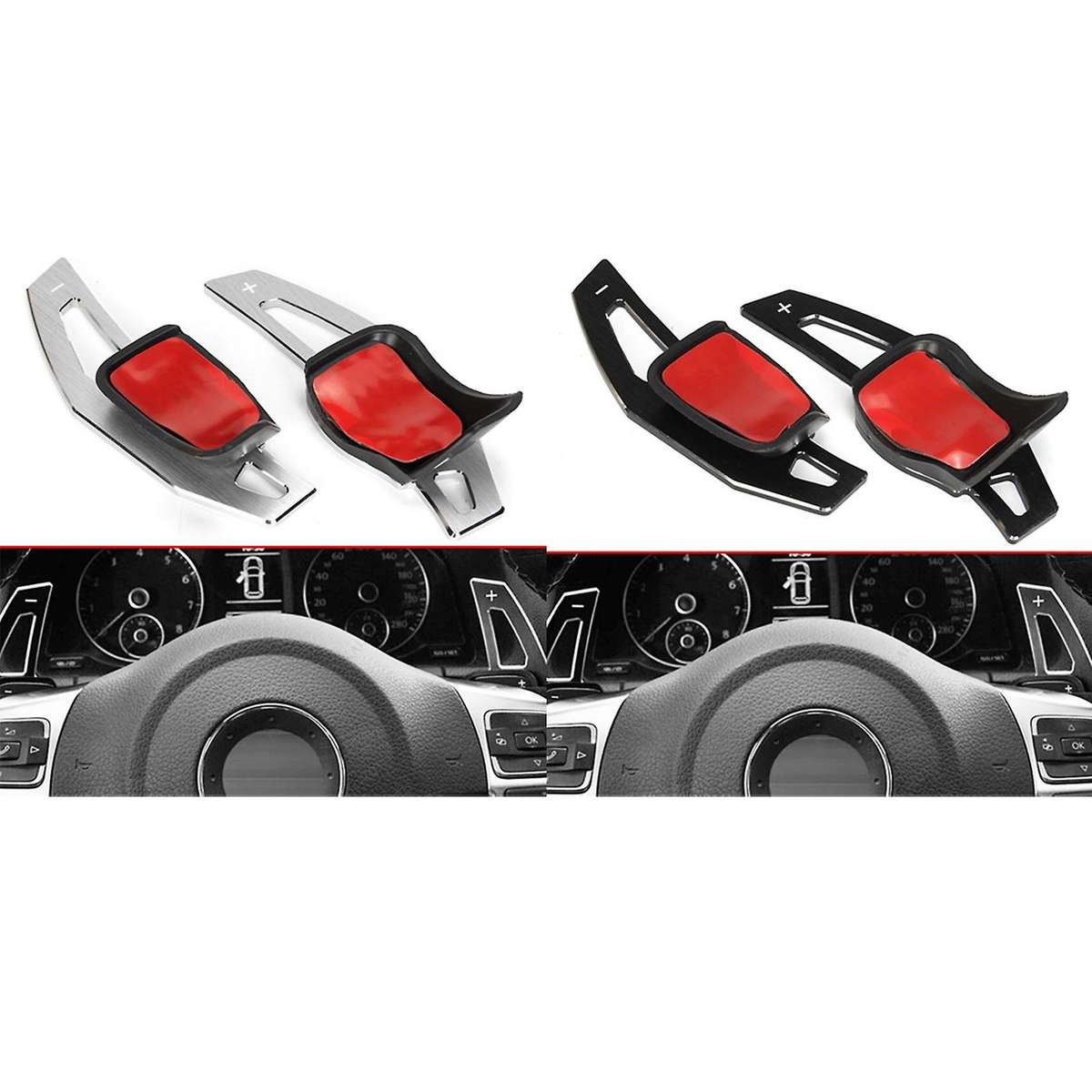 For Golf 6 Mk6 Jetta R20 R36 Cc Car Steering Wheel Shift,black