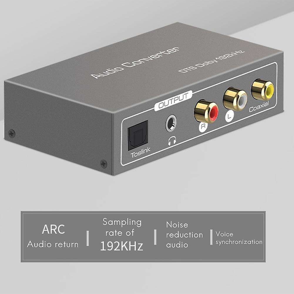 192khz Dac Audio Converter Toslink Optical Coaxial Hdmi-compatible