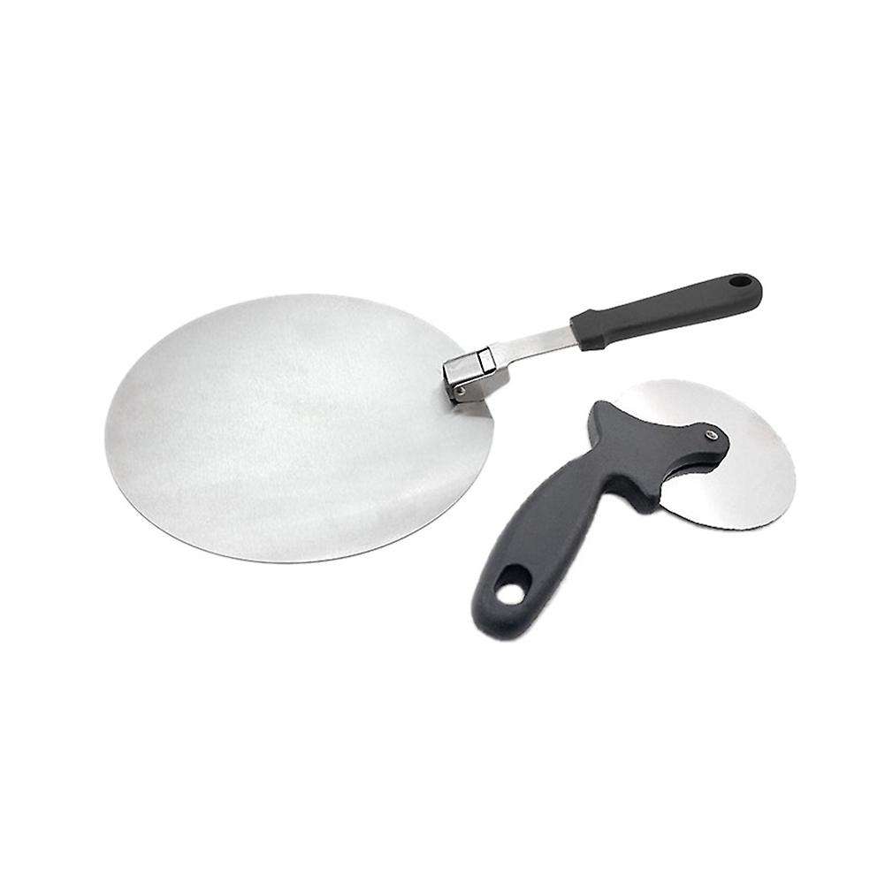 12 Inch Pizza Shovel with Pizza Slicer Stainless Steel Baking Tool
