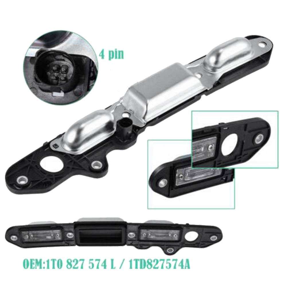 Tailgate Handle License Plate Light for Golf Jetta Passat Touran