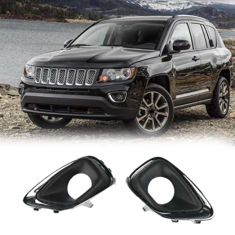 1 Pair for 2014-2017 Jeep Compass Front Left Right Side Fog Light