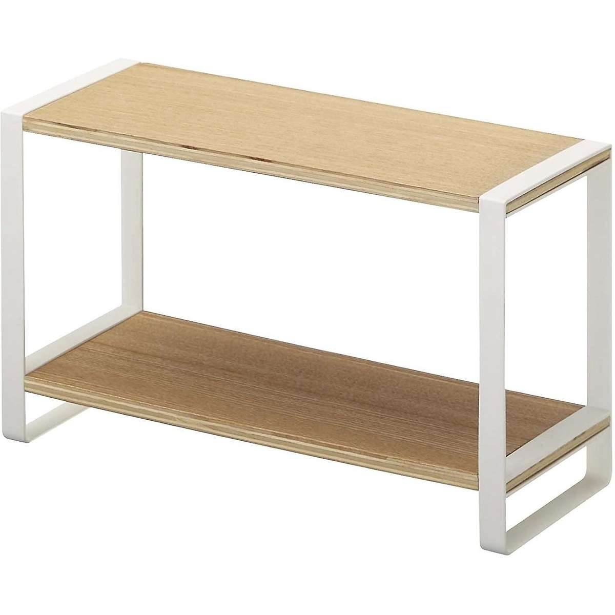 Kitchen Spice Rack Two-layer Solid Wood Shelf Household Wooden Rack