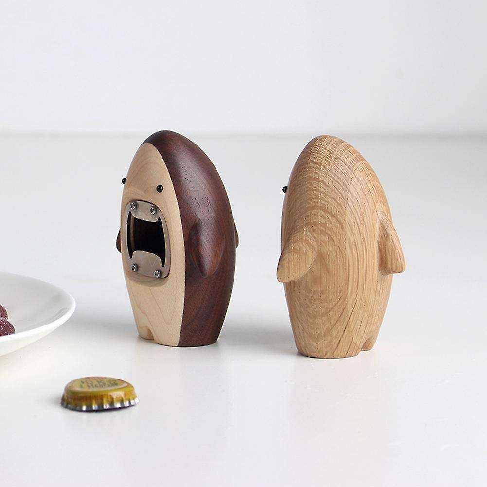 Unique Wooden Shark Shaped Bottle Opener Beer Opener Cap Bar Tools,1