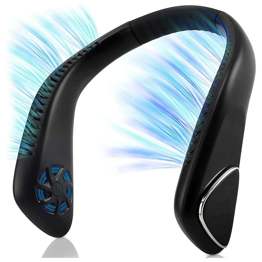 Portable Neck Fan Rechargeable - 4000mah Hanging Neck Fan, Black