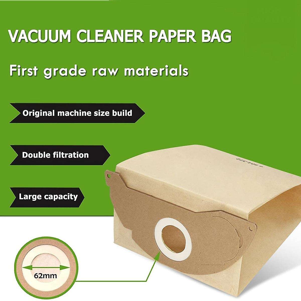 15 Pcs Vaccuum Filter Dust Bag 6.904-322.0 for Karcher A2004 Wd2