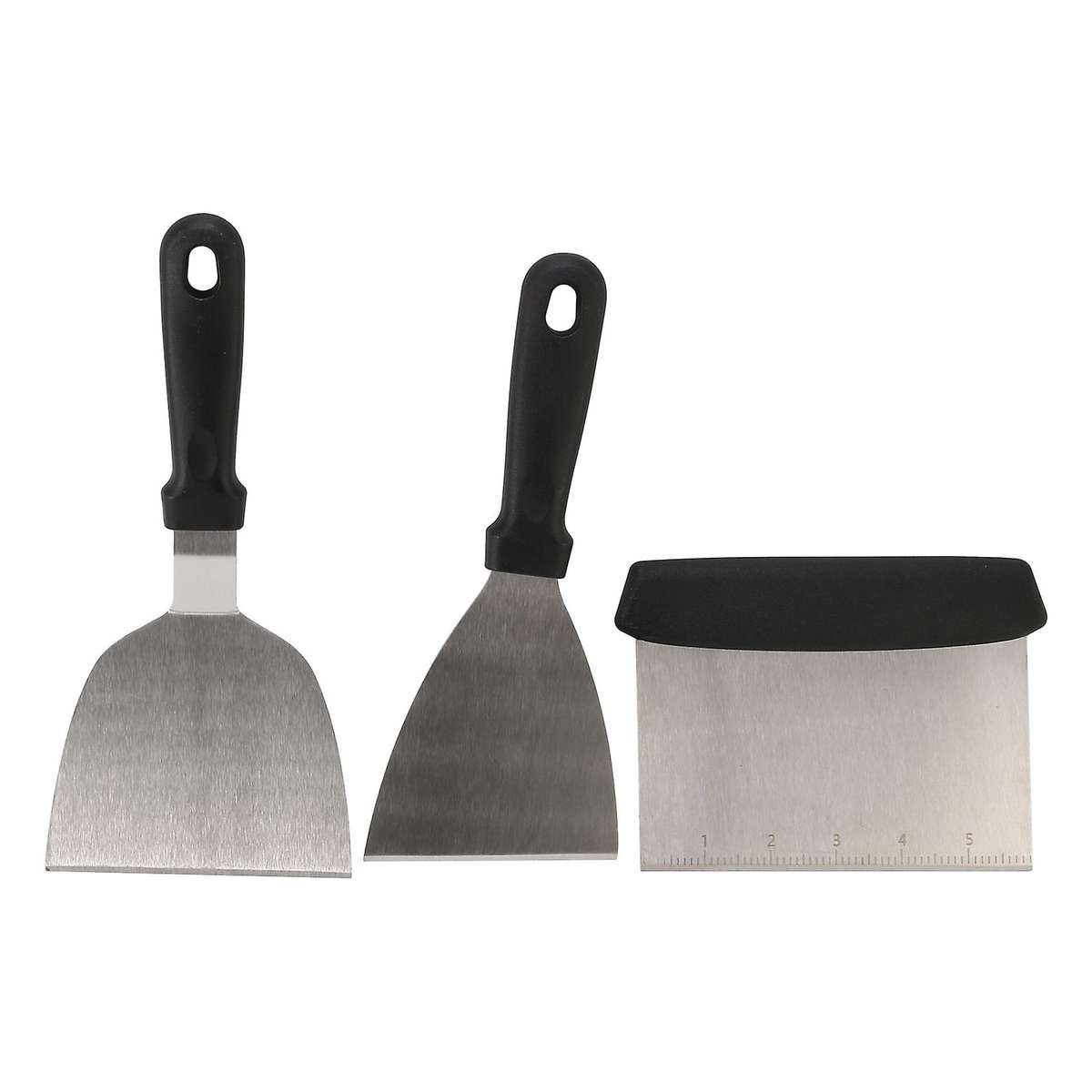 Griddle Accessory Tool Kit 6 Piece Grill Spatula Stainless Steel