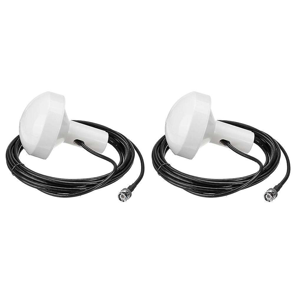 2x Ship Gps Marine Navigation Antenna 1575+/-5 Mhz 5m Bnc Male Plug