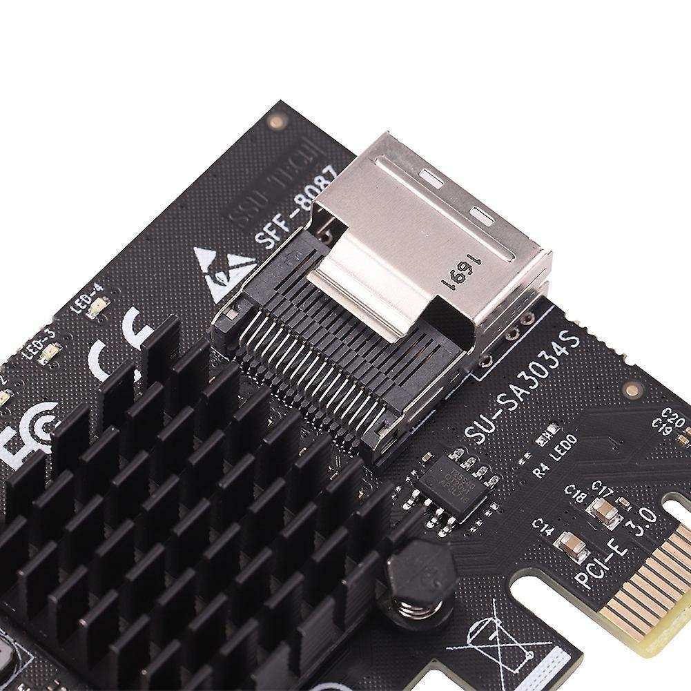 Pci Express Sata Card 4 Port Expansion Card Mini Sas Interface Riser