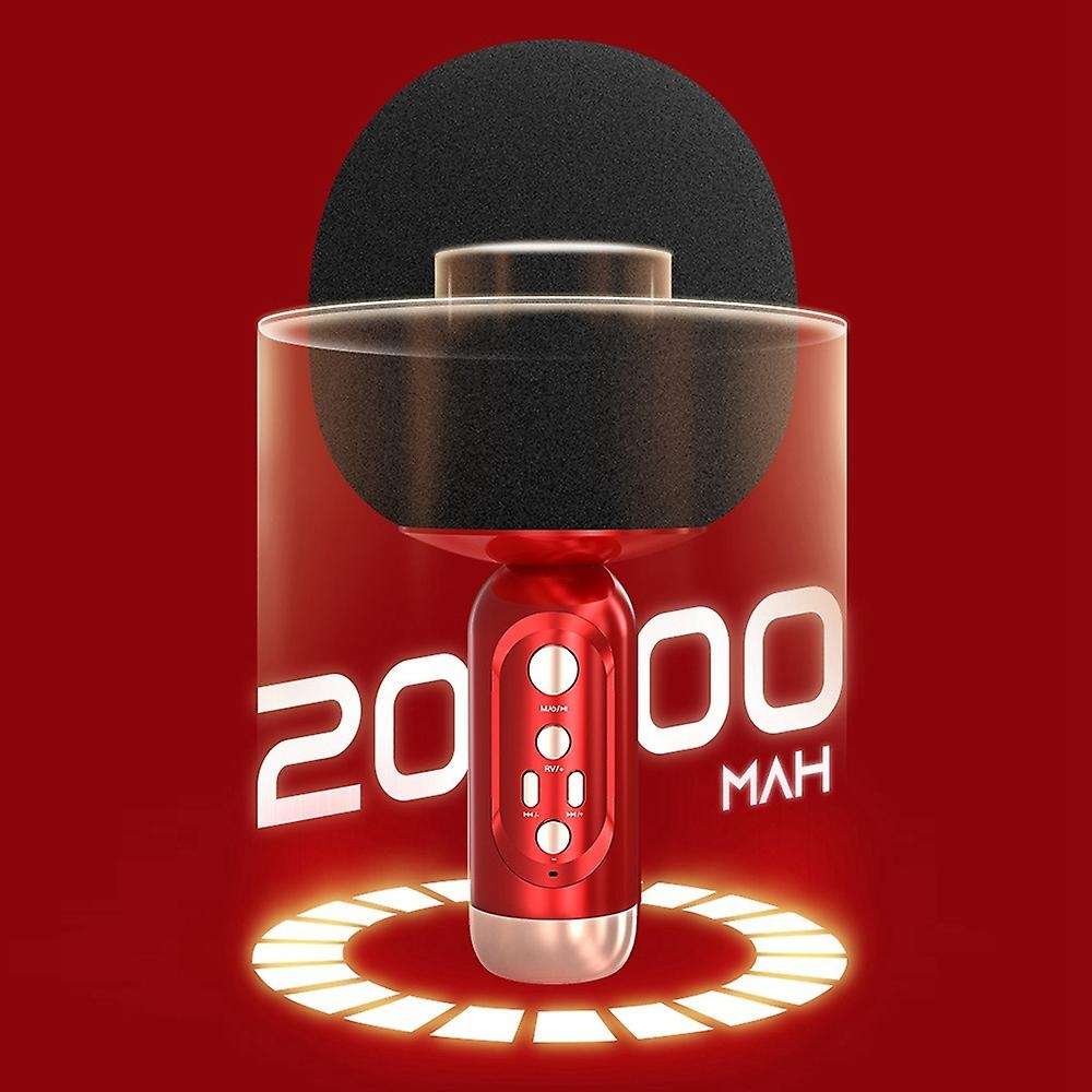 Wireless Bluetooth Microphone Tws Pair Connected Mobile Phone Red